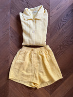 Charger l&#39;image dans la galerie, Ensemble Veste &amp; Short jaune American Vintage
