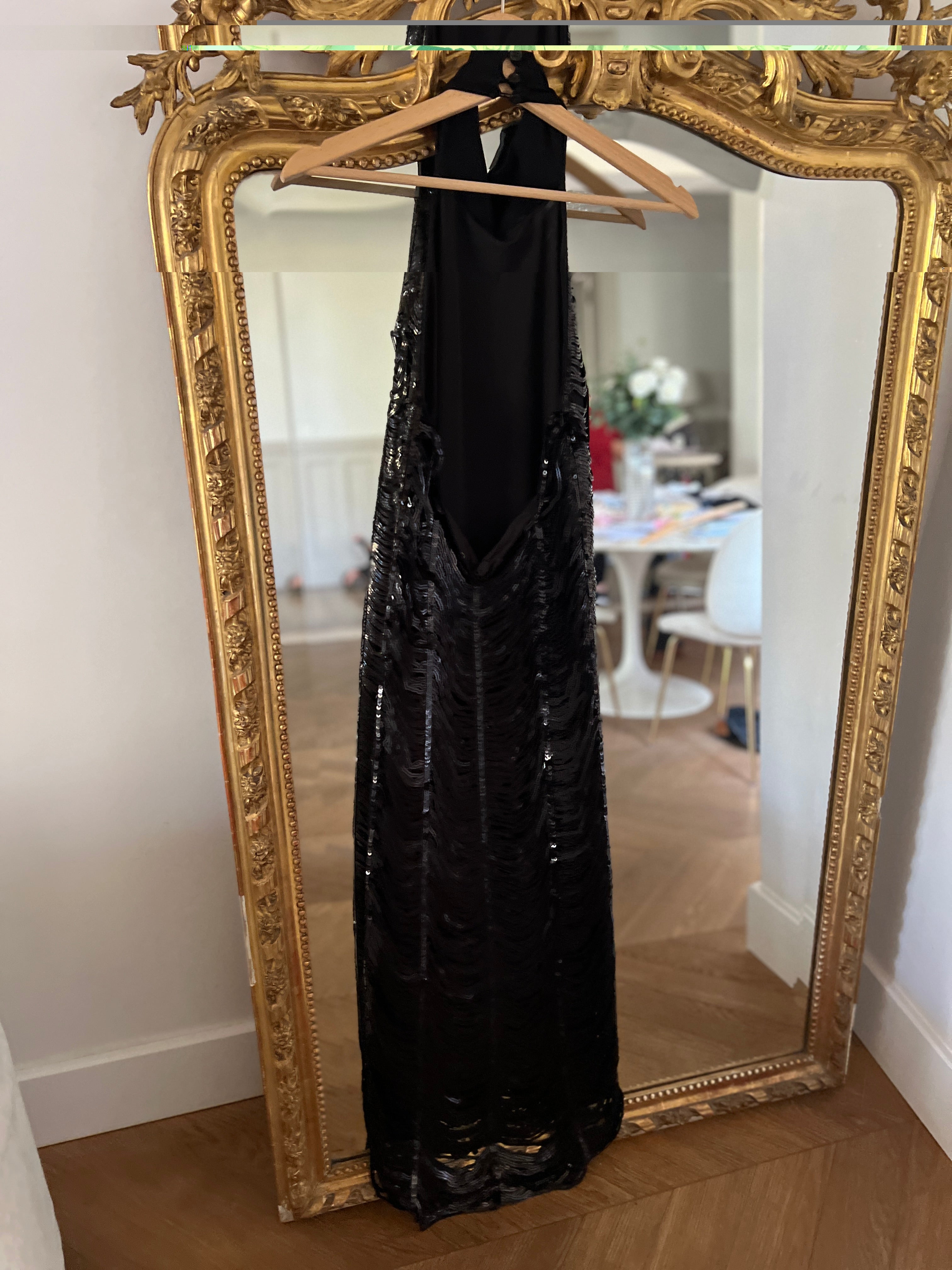 Robe Zara en paillettes noires