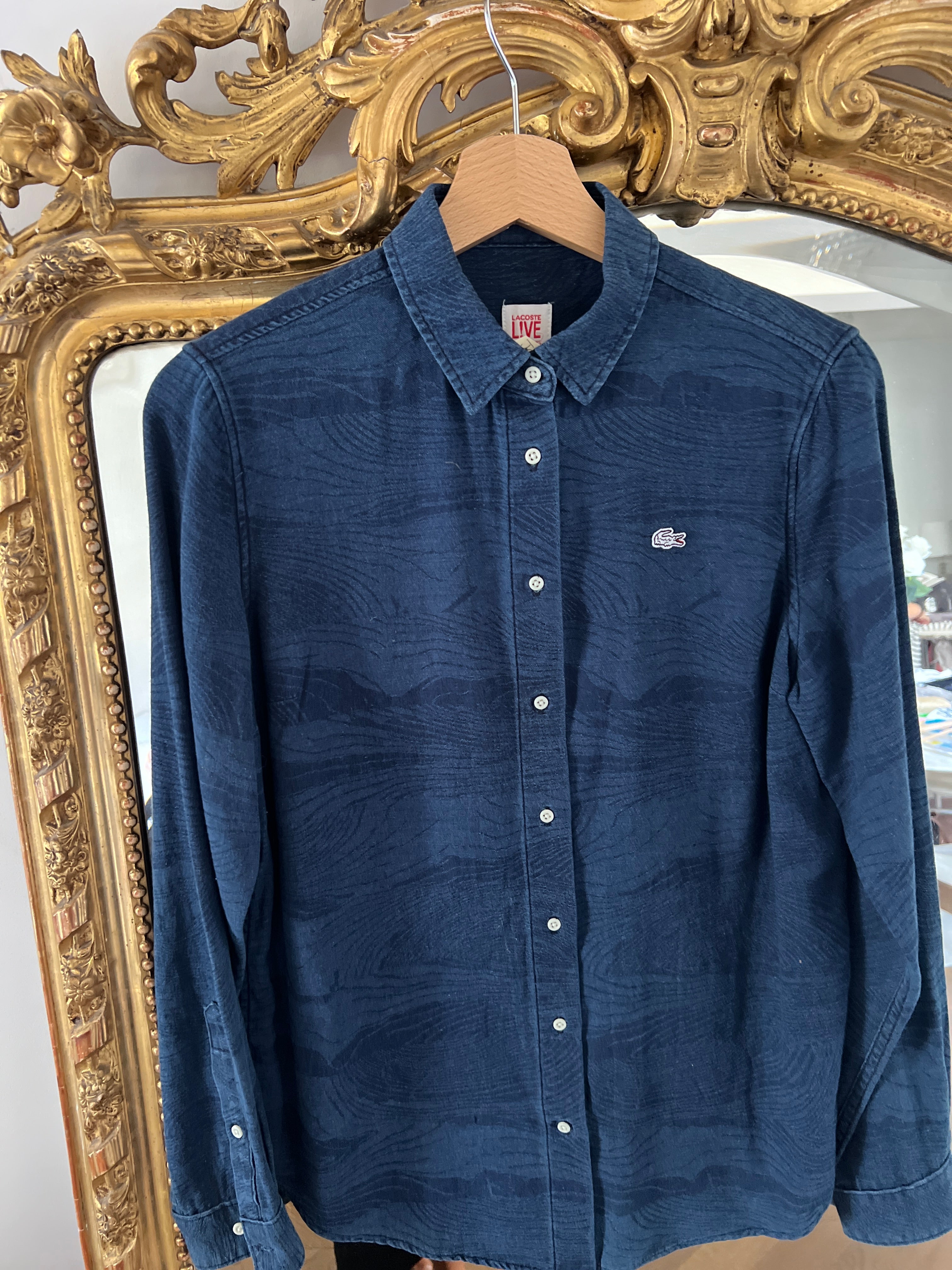 Chemise Lacoste Live brut en jean