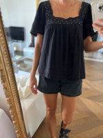 Charger l&#39;image dans la galerie, Blouse Sézane à pois dorés
