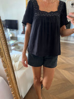 Charger l&#39;image dans la galerie, Blouse Sézane à pois dorés
