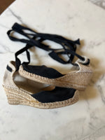 Charger l&#39;image dans la galerie, Espadrilles Sézane noir en tissu
