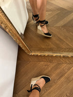 Charger l&#39;image dans la galerie, Espadrilles Sézane noir en tissu
