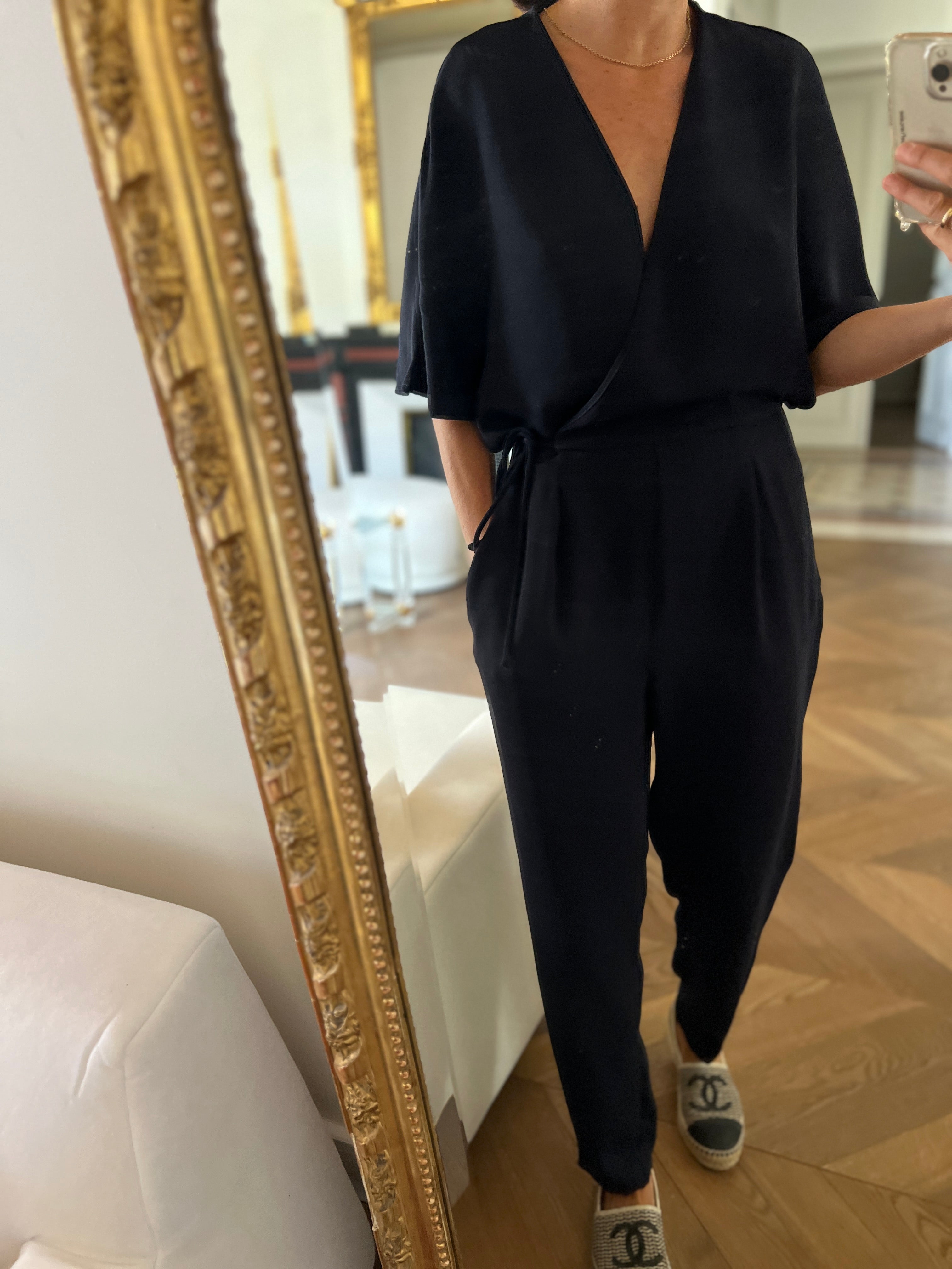 Combinaison pant Mango bleu marine