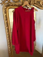 Charger l'image dans la galerie, Iro - Robe rouge bordeaux épaules dénudées
