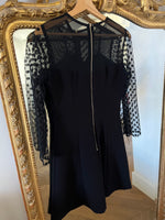Charger l'image dans la galerie, Sandro - Robe noire manches plumetis
