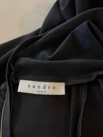 Charger l'image dans la galerie, Sandro - Robe noire manches plumetis
