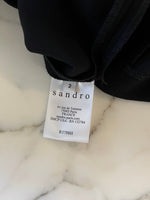 Charger l'image dans la galerie, Sandro - Robe noire manches plumetis
