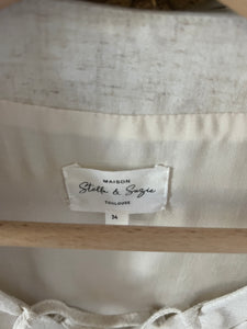 Robe Stella&Suzie beige Julia décolleté corde