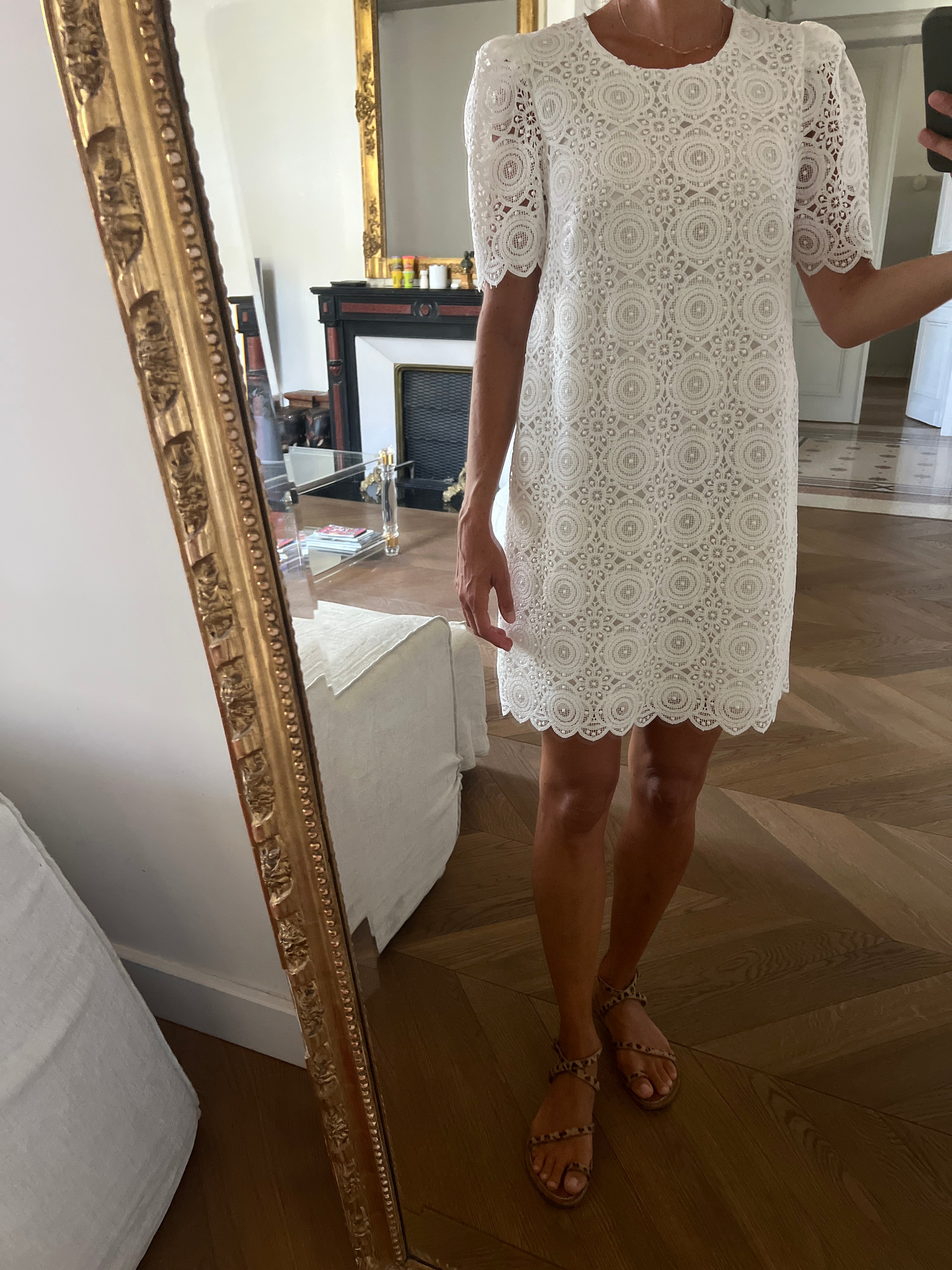 Robe Stella&Suzie blanche en dentelle