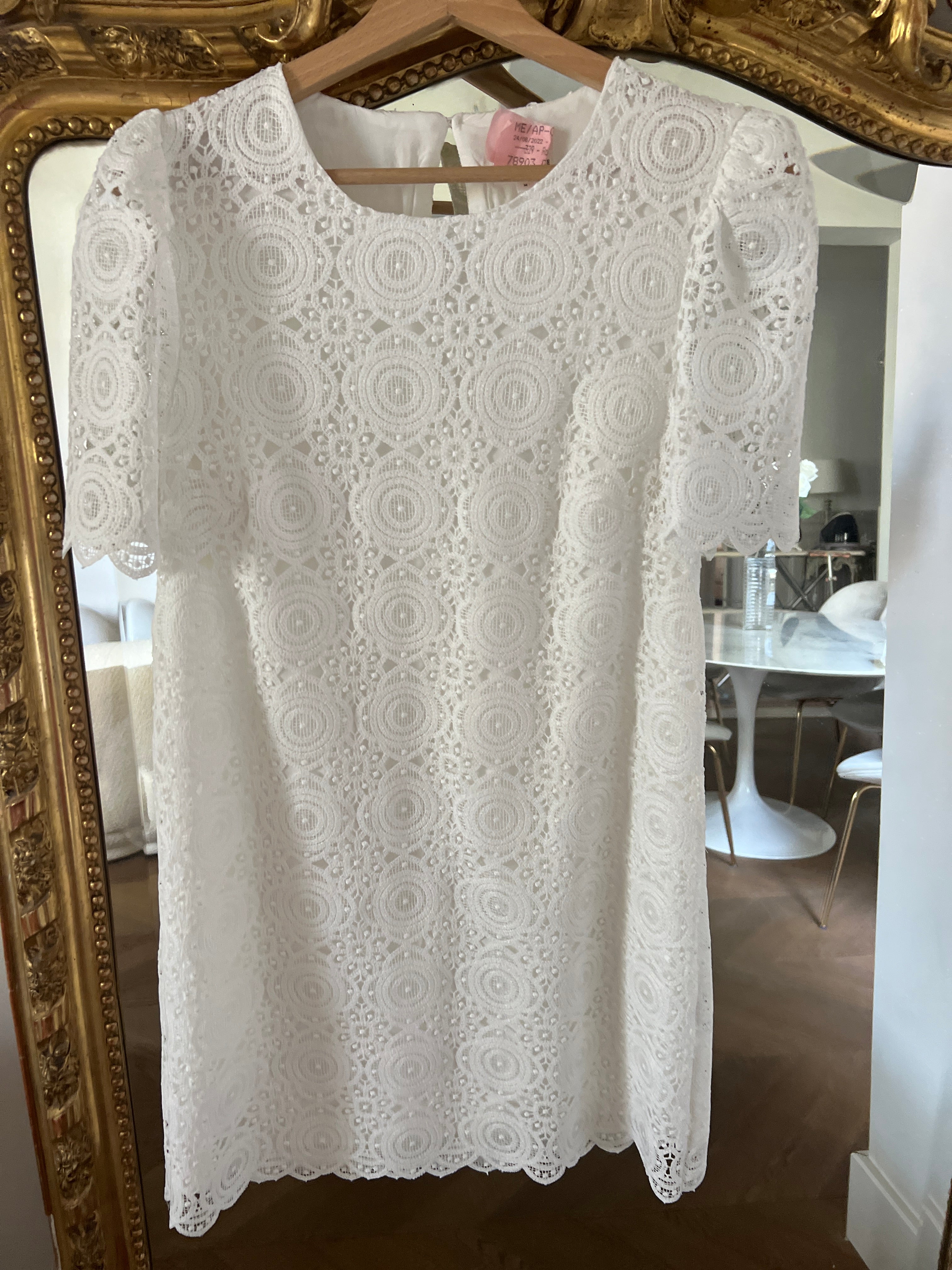 Robe Stella&Suzie blanche en dentelle