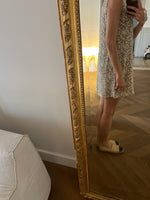 Charger l'image dans la galerie, American Vintage -  Robe en soie beige motifs à fleurs
