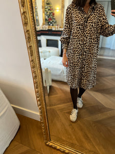 Ariane Brodier Robe chemisier leopard H&M