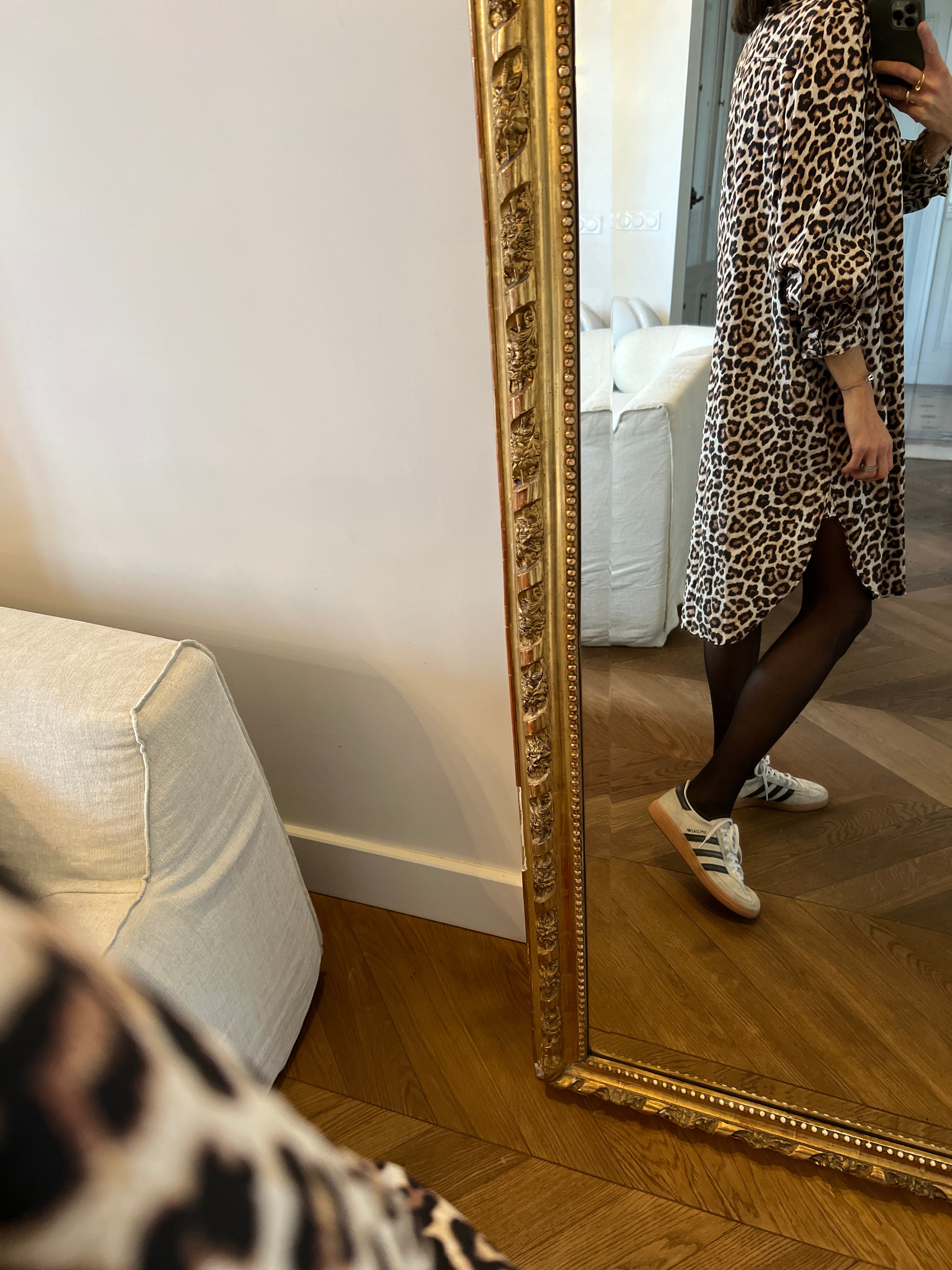 Ariane Brodier Robe chemisier leopard H&M