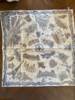 Charger l&#39;image dans la galerie, Ariane Brodier Foulard en soie Grey Hall Design
