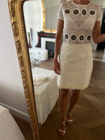 Charger l'image dans la galerie, Robe ecrue Mango à diamants
