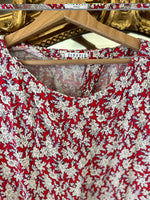 Charger l&#39;image dans la galerie, Combishort Claudie Pierlot bas rouge et haut à motifs
