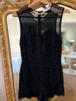 Charger l'image dans la galerie, Combishort Sandro en dentelle noire
