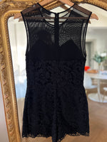 Charger l'image dans la galerie, Combishort Sandro en dentelle noire
