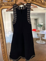 Charger l'image dans la galerie, Robe Sandro noire avec miroirs
