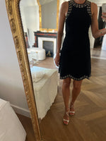 Charger l'image dans la galerie, Robe Sandro noire avec miroirs
