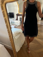 Charger l'image dans la galerie, Robe Sandro noire avec miroirs
