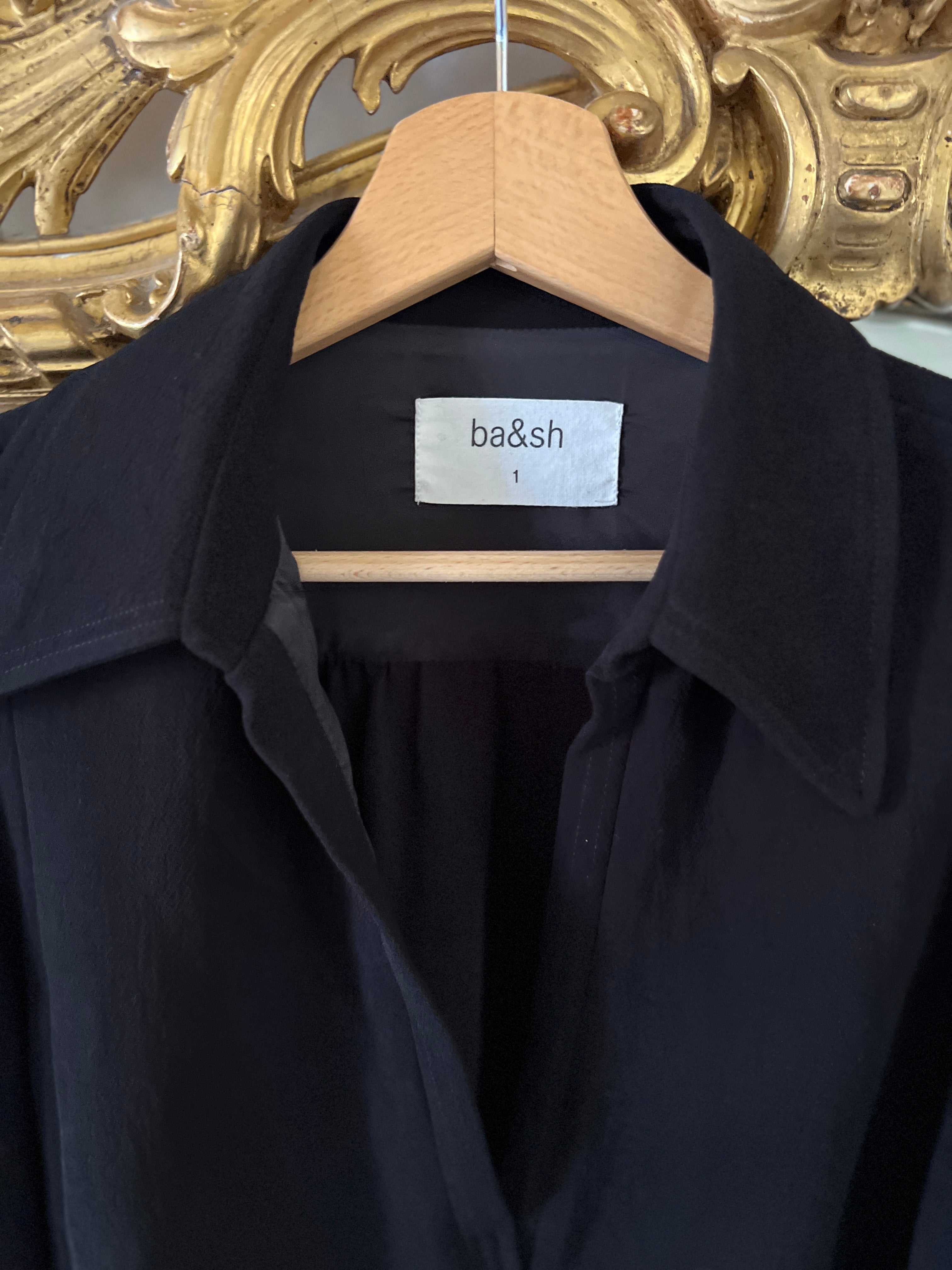 Robe Ba&sh noire classique manches longues