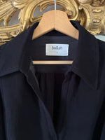 Charger l&#39;image dans la galerie, Robe Ba&amp;sh noire classique manches longues
