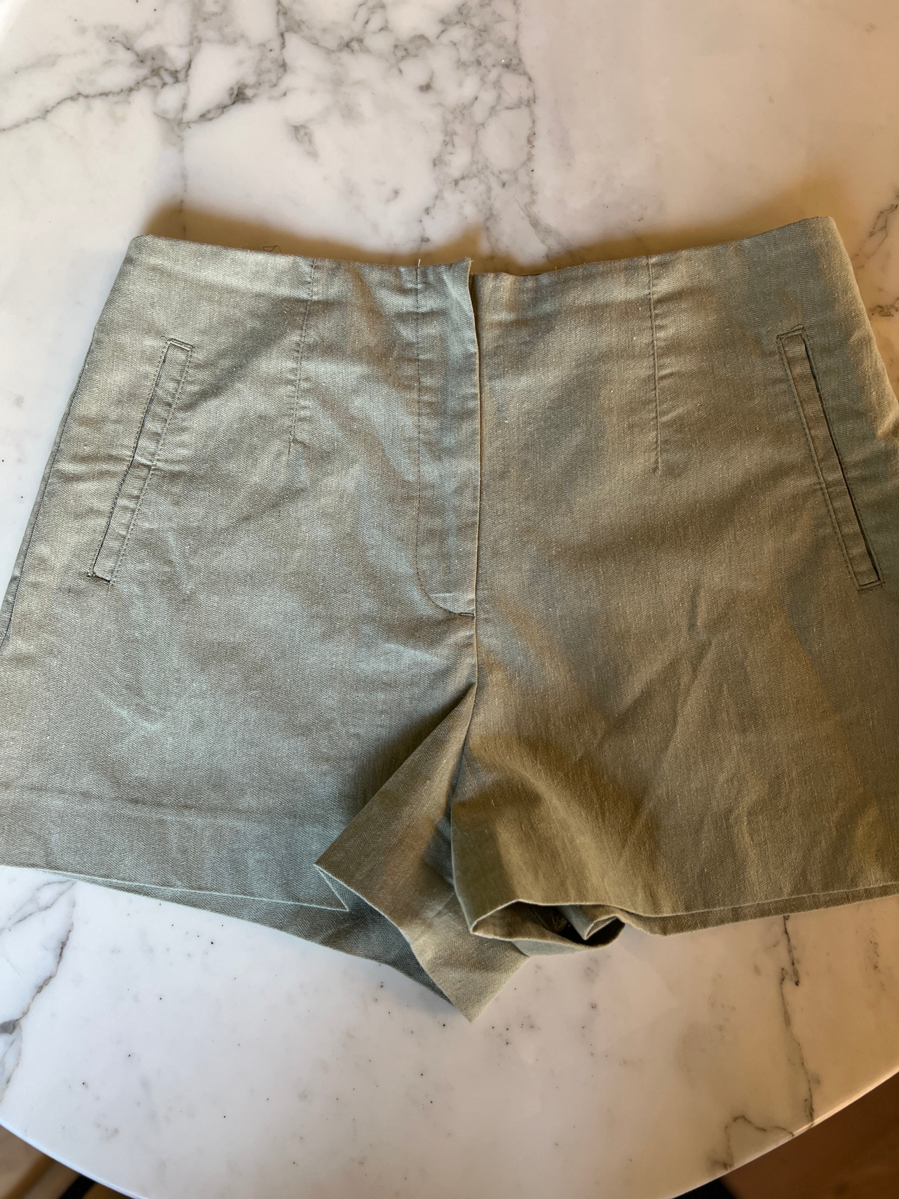 Short Zara vert clair