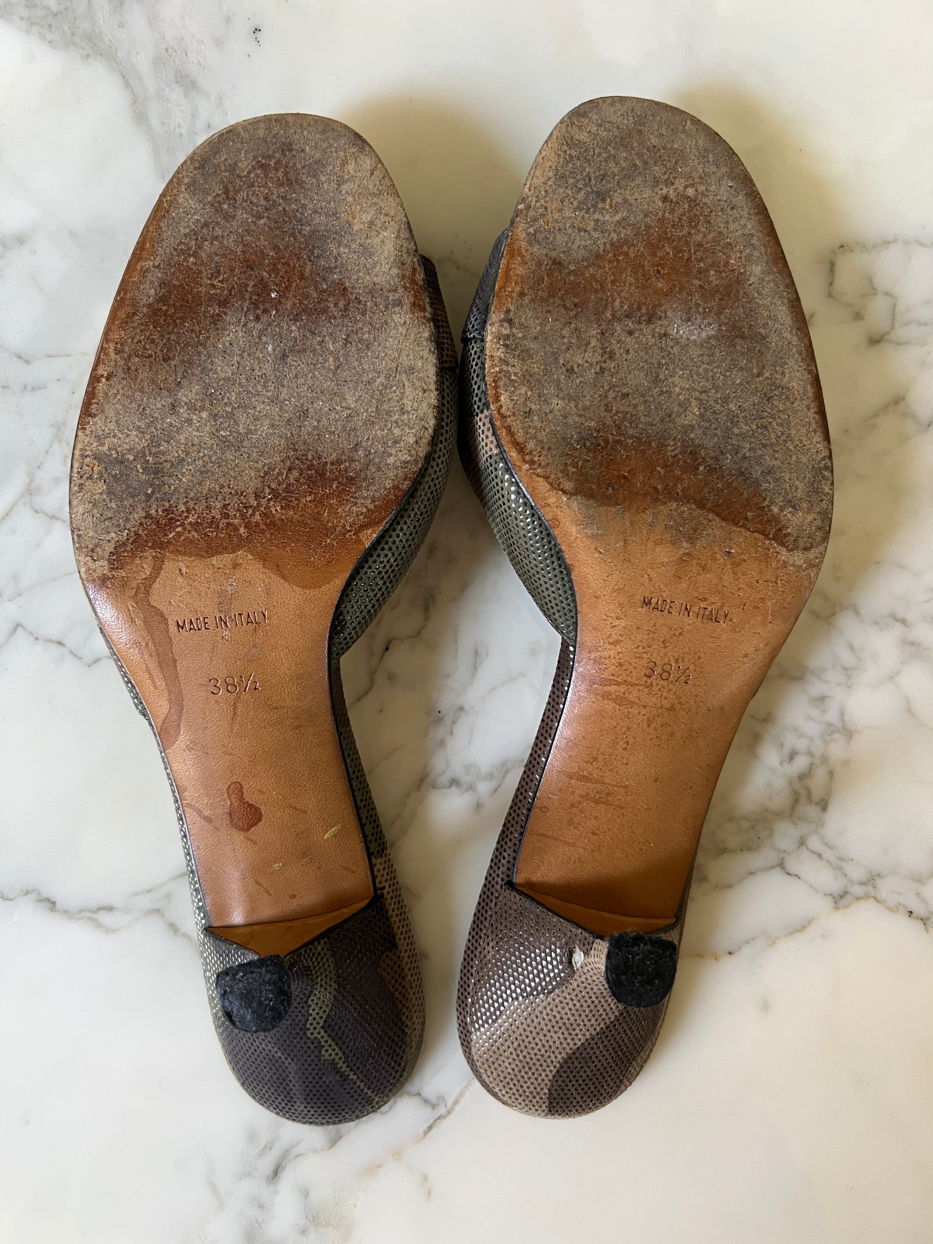 Mules Christian Dior militaire