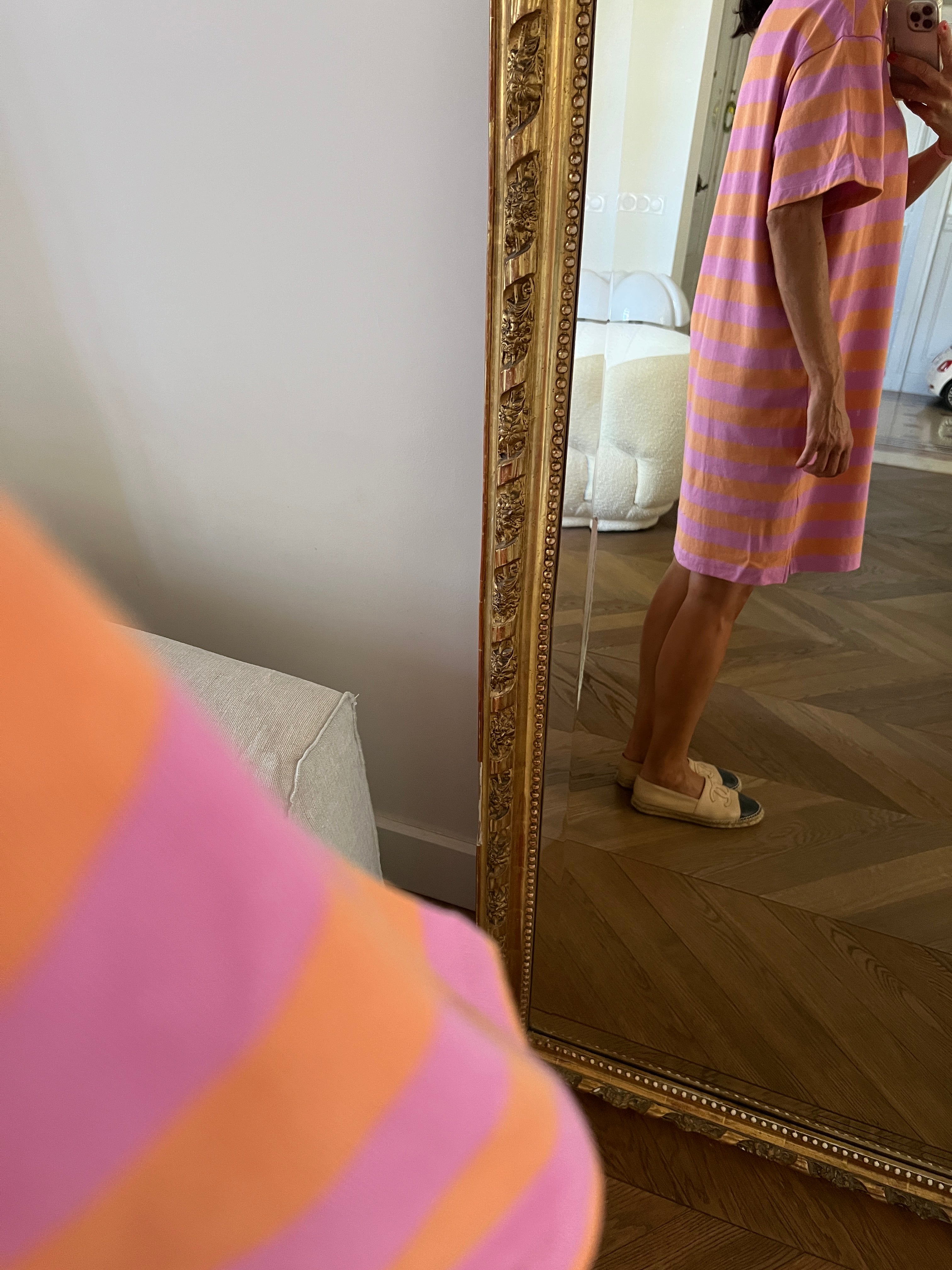 Robe t-shirt Des Petits Hauts à rayures