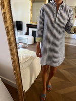 Charger l'image dans la galerie, Robe chemise Saint James à rayures
