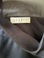 Charger l'image dans la galerie, Robe Sandro noire volants sur le bas
