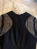 Charger l&#39;image dans la galerie, The kooples - Top noir manches plumetis
