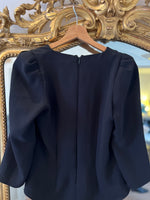 Charger l&#39;image dans la galerie, Ba&amp;sh-Blouse noire col V épaules ballon
