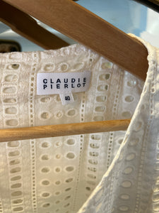 Robe Claudie Pierlot broderie blanche