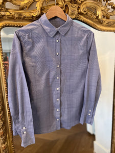 Chemise Ba&sh bleu à carreaux