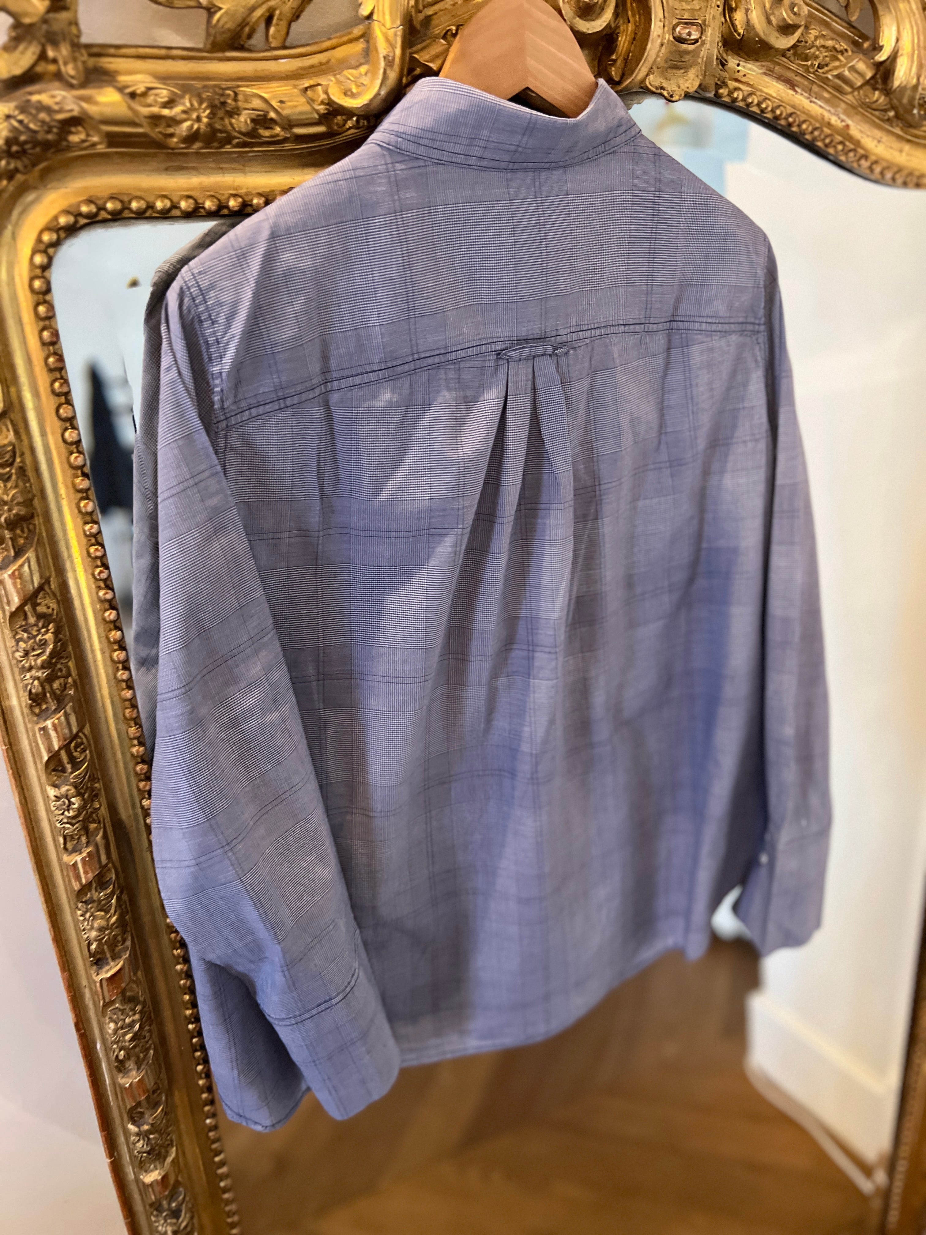 Chemise Ba&sh bleu à carreaux