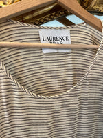 Charger l'image dans la galerie, Laurence bras - Tunique en coton à rayures beige
