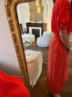 Charger l&#39;image dans la galerie, T shirt Claudie Pierlot rouge col v
