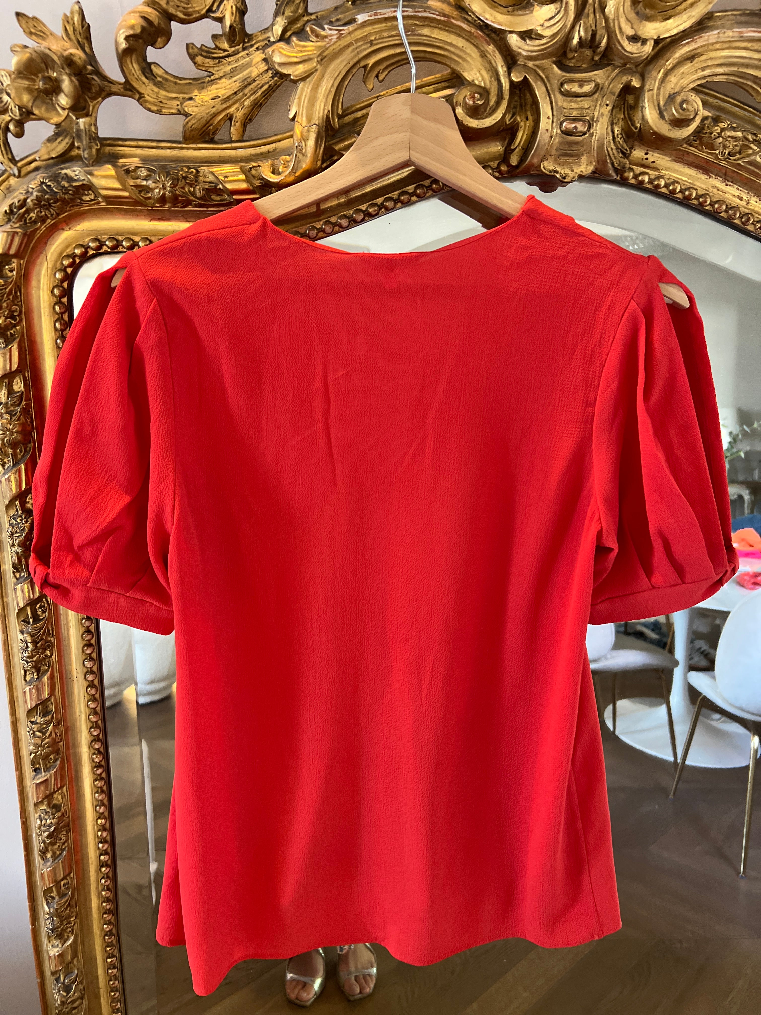 T shirt Claudie Pierlot rouge col v