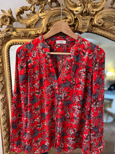 Blouse Ba&sh Edgy rouge irisée