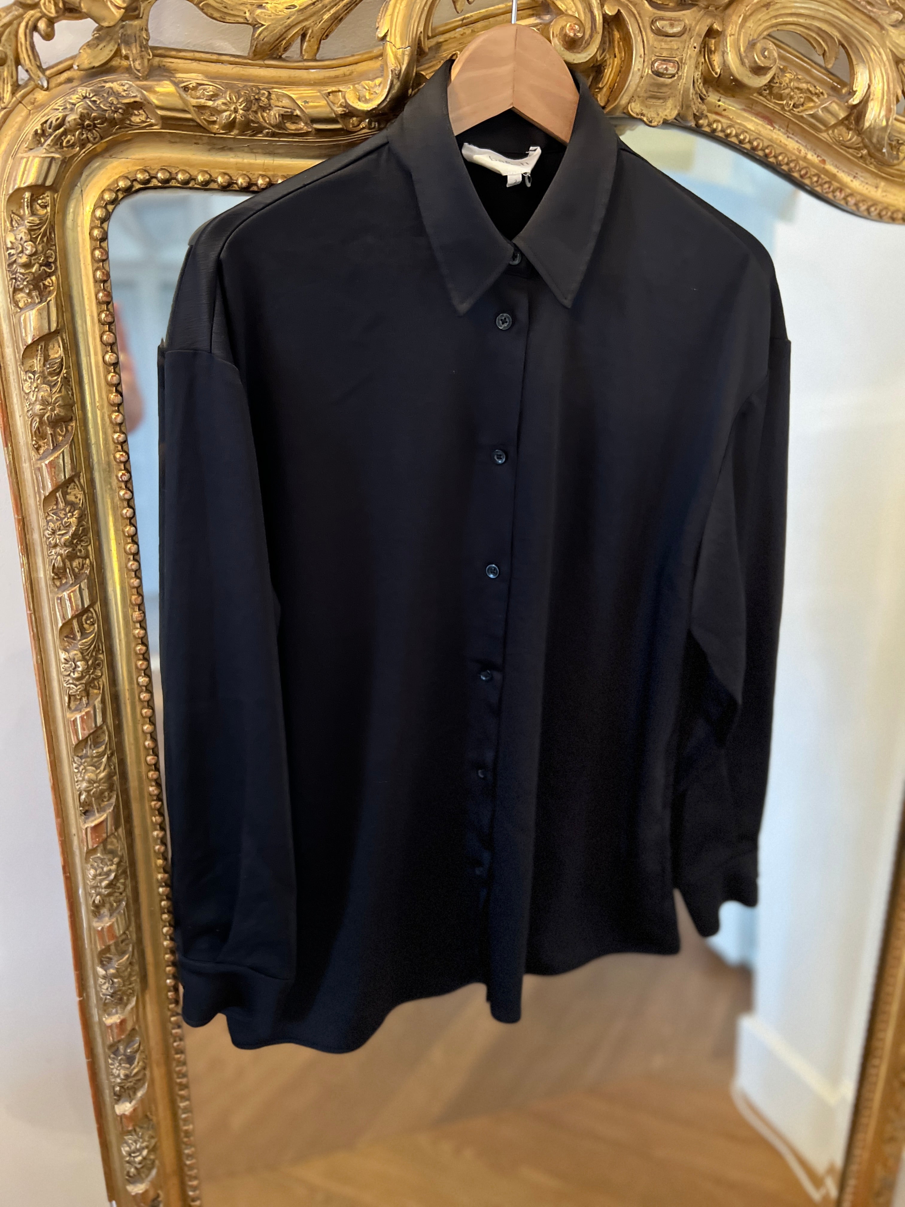 Chemise Ba&sh satinée noire