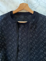 Charger l&#39;image dans la galerie, Maje - Ensemble haut et gilet noir et argenté
