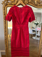 Charger l'image dans la galerie, Robe Ba&amp;sh framboise brodée
