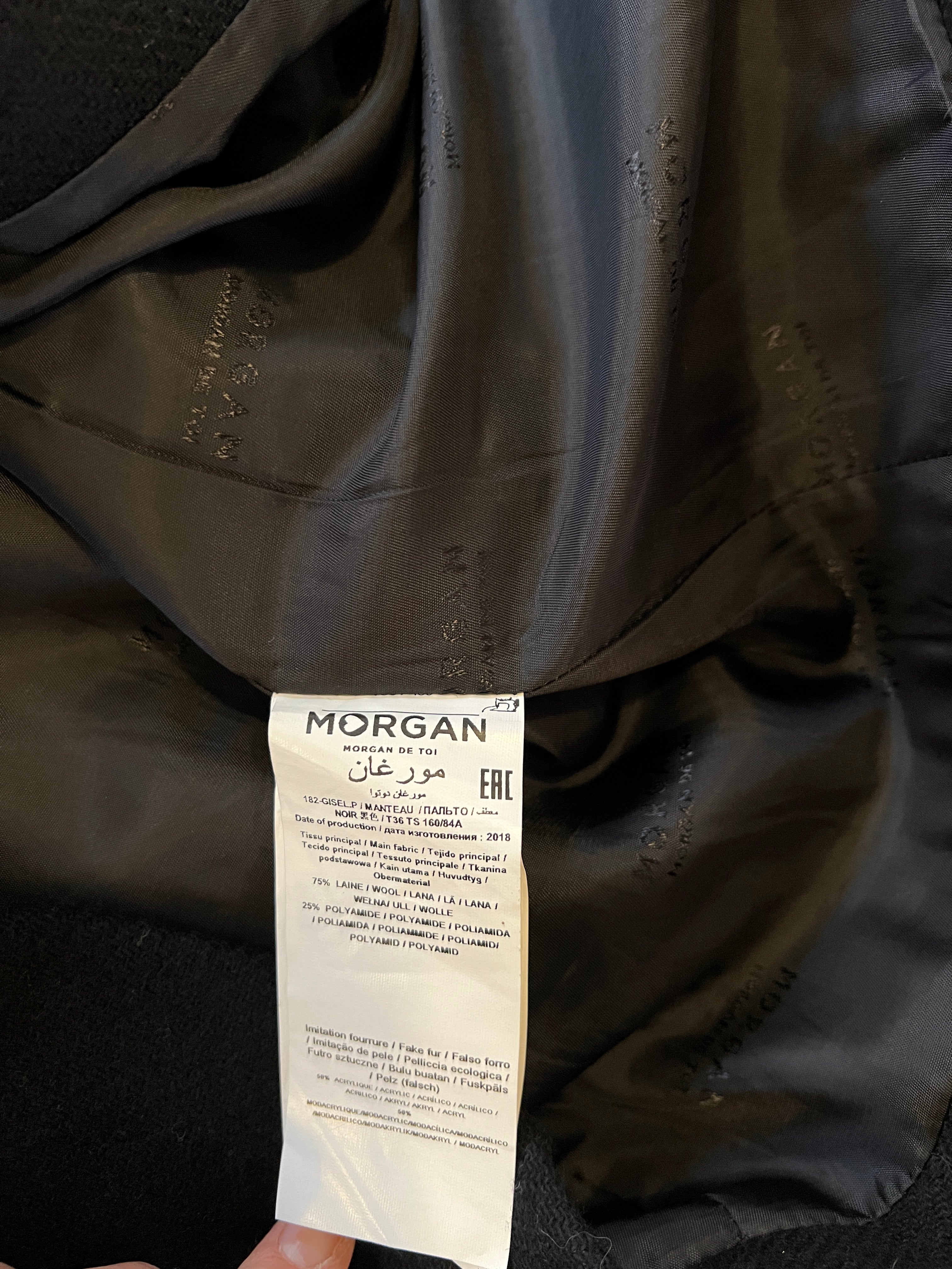 Manteau Morgan de toi en laine