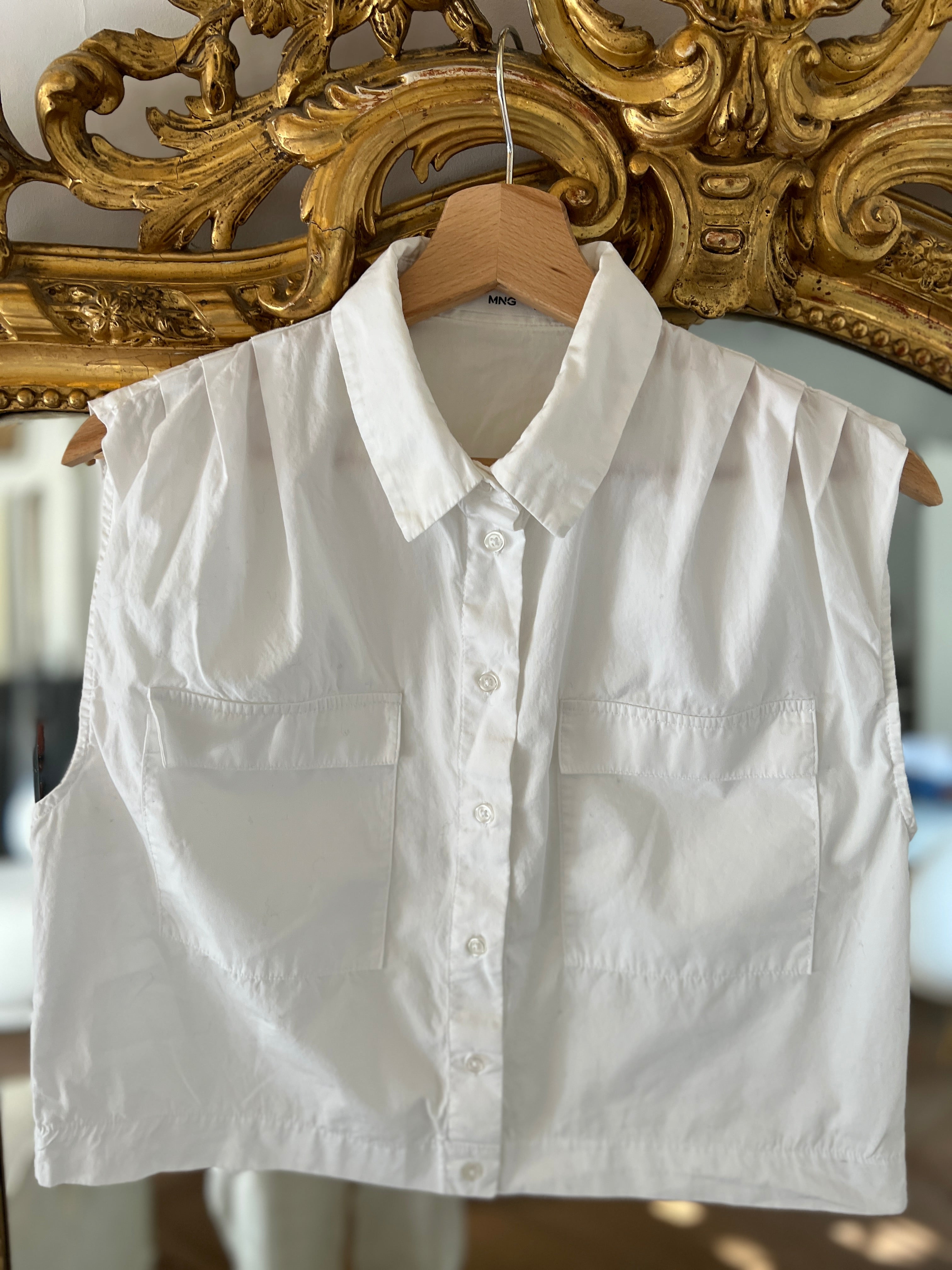 Anne Charlotte Blouse chemisier Mango blanche