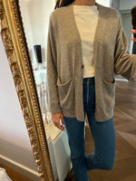 Charger l'image dans la galerie, Maevy - Gilet en laine beige chiné
