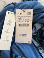 Charger l&#39;image dans la galerie, Robe Zara bleue tigrée neuve
