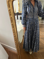 Charger l'image dans la galerie, Sézane - Robe longue imprimée bleue
